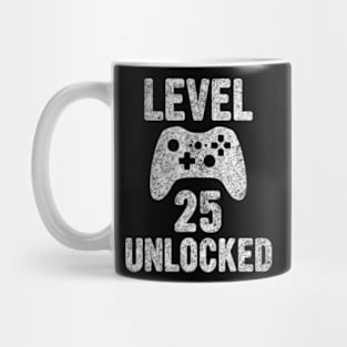 Cute Video 25th Birthday Level 25 Mug